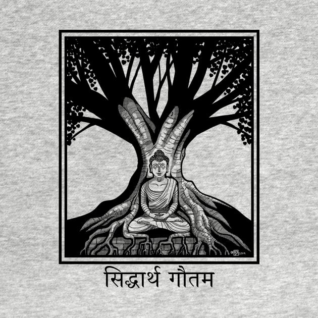 The Buddha and the Bodhi Tree by JW